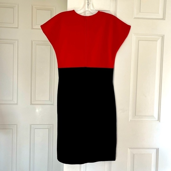 Vintage Outlander Colour-blocked Dolman Sleeve Wool Blend Dress Small - Picture 8 of 13